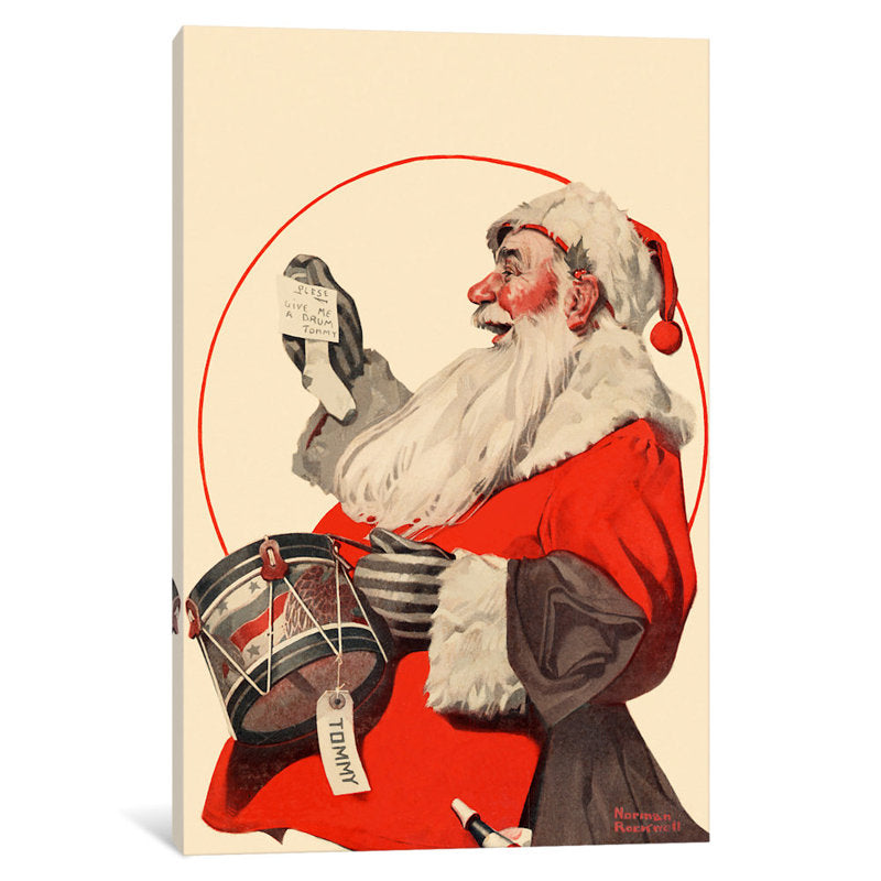 A Drum For Tommy  by Norman Rockwell