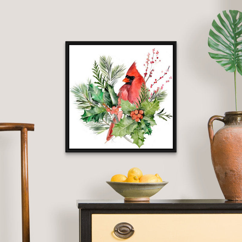  Cardinal Holly Christmas I  by Jennifer Paxton Parker Painting Print