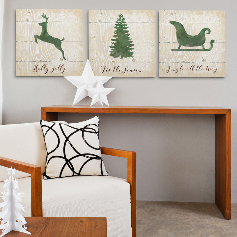 Christmas Silhouette  3 - Pieces