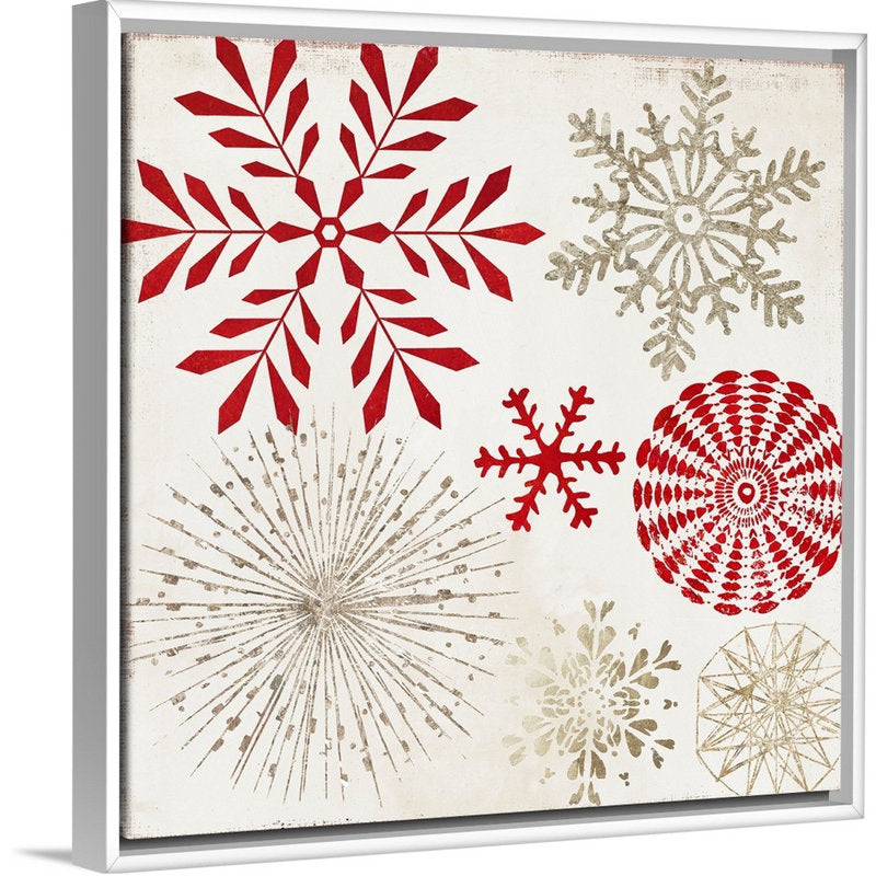  Christmas Snowflakes  Painting Print