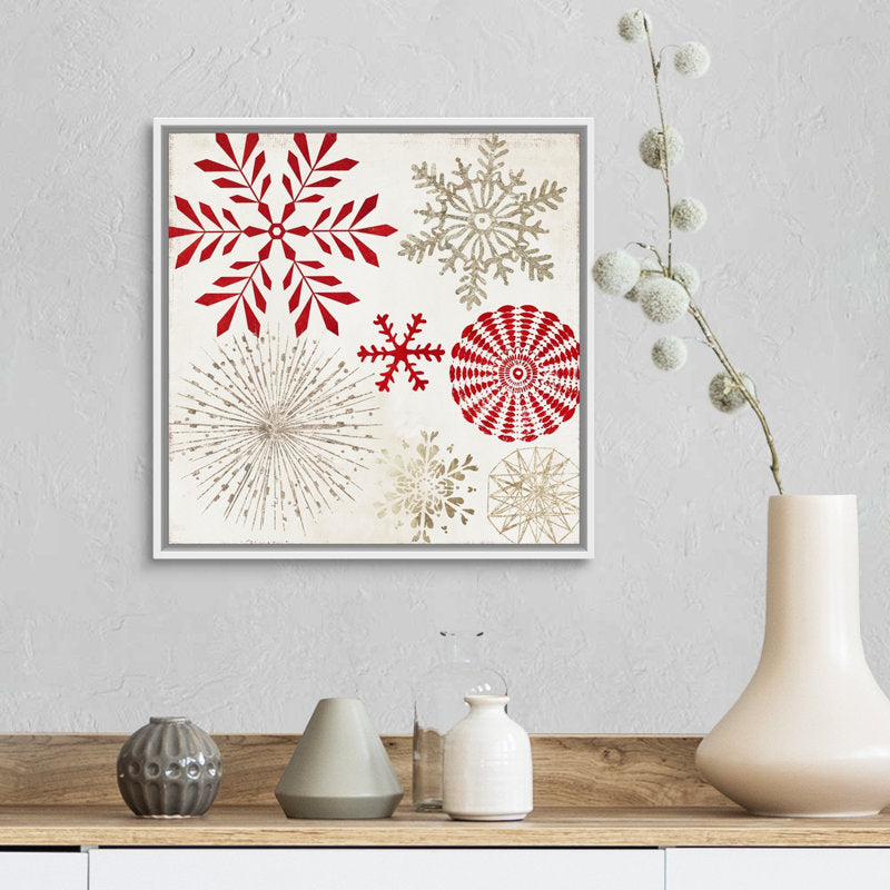  Christmas Snowflakes  Painting Print