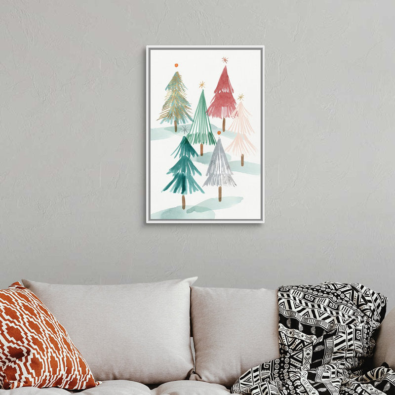  Christmas Trees II  Painting Print