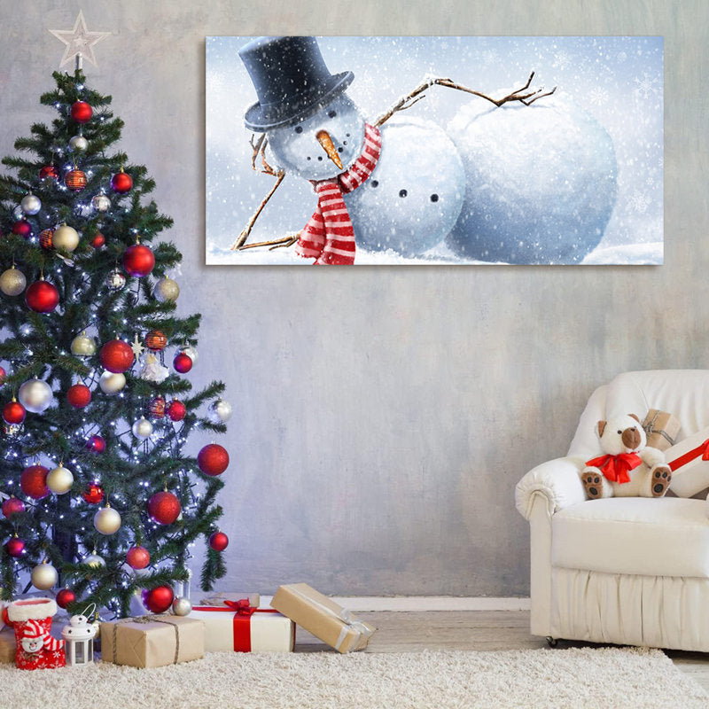  Cute Laying Snowman 
