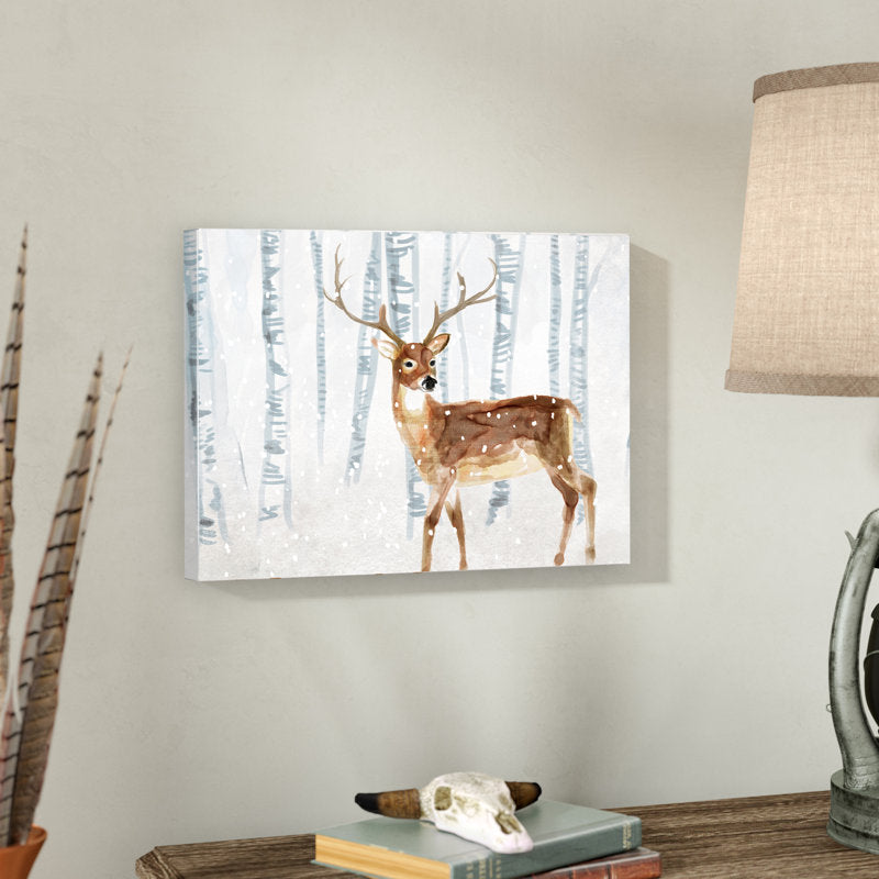 Deer In Winter Wonderland
