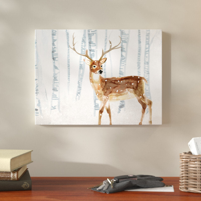 Deer In Winter Wonderland