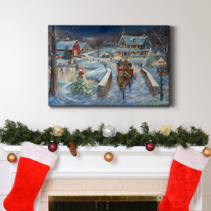  Evening Sleigh Bells  Painting Print
