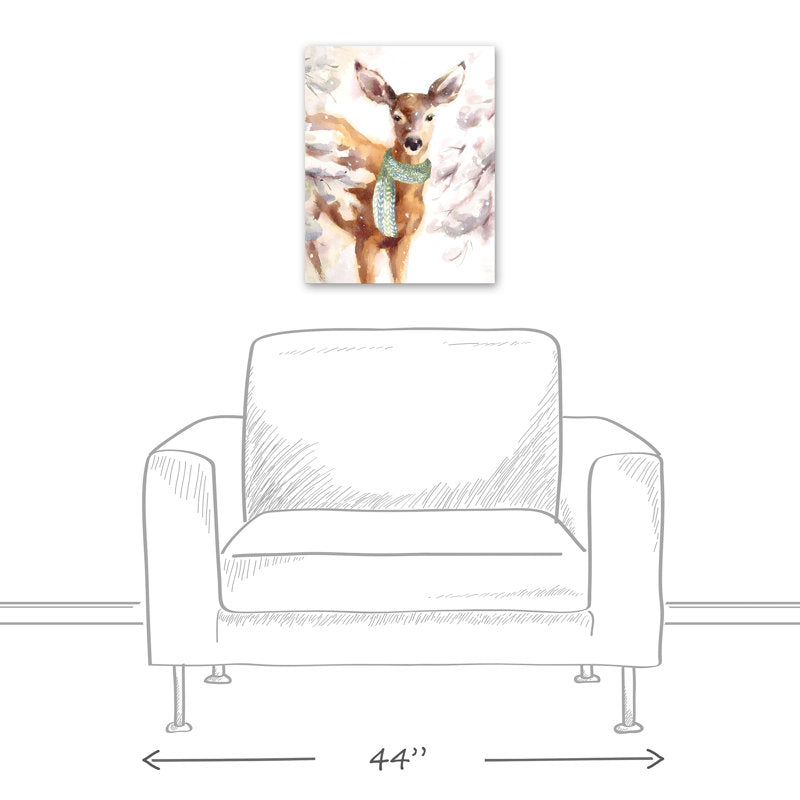  Fawn Wearing A Green Scarf 