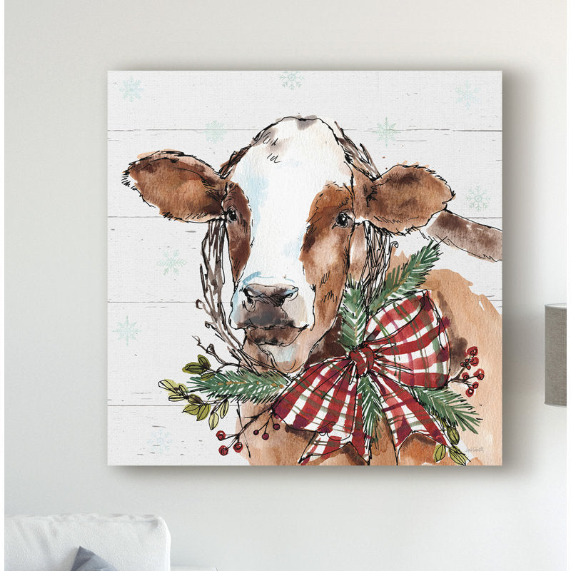 Holiday On The Farm VIII On Gray  by Anne Tavoletti