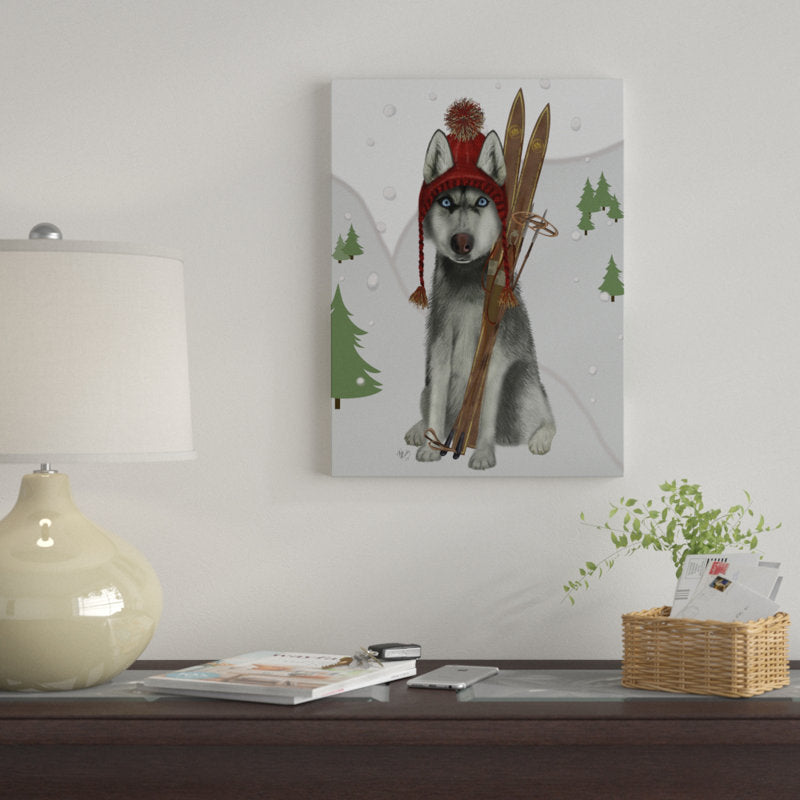 Husky Skiing  by Fab Funky