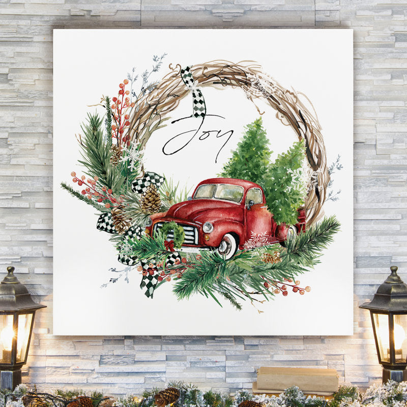 Joy Truck Wreath