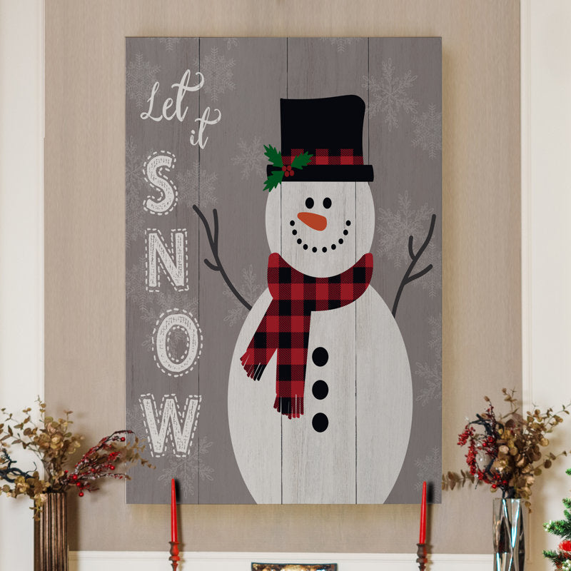 Let It Snow Snowman  by Parvez Taj