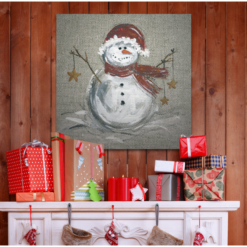  Linen Snowman I 