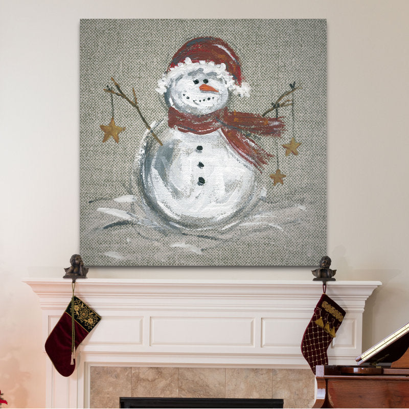  Linen Snowman I 