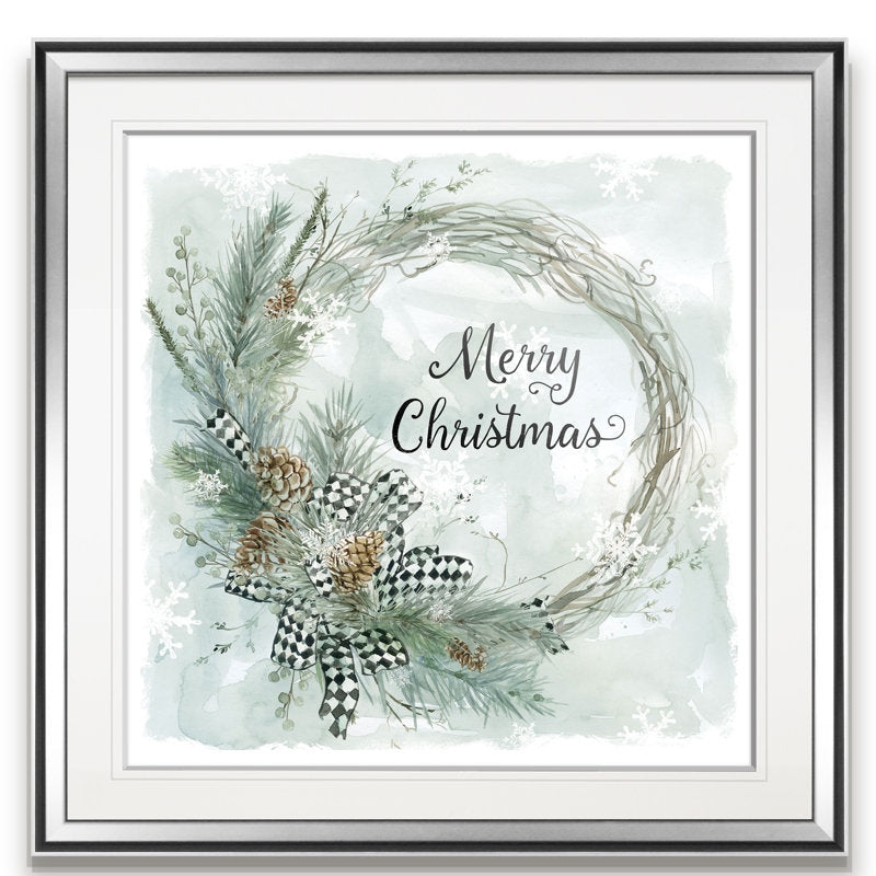  Merry Christmas Pine Wreath 
