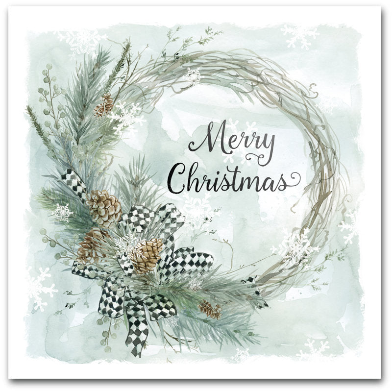  Merry Christmas Pine Wreath 