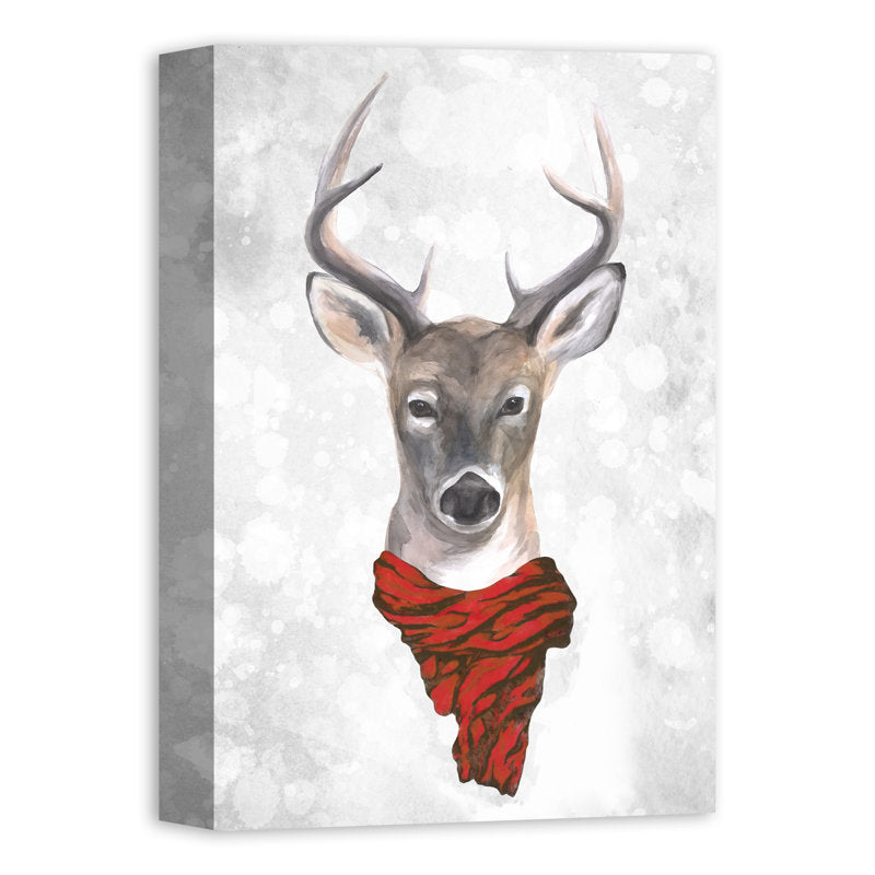 Reindeer Wearing Red Scarf
