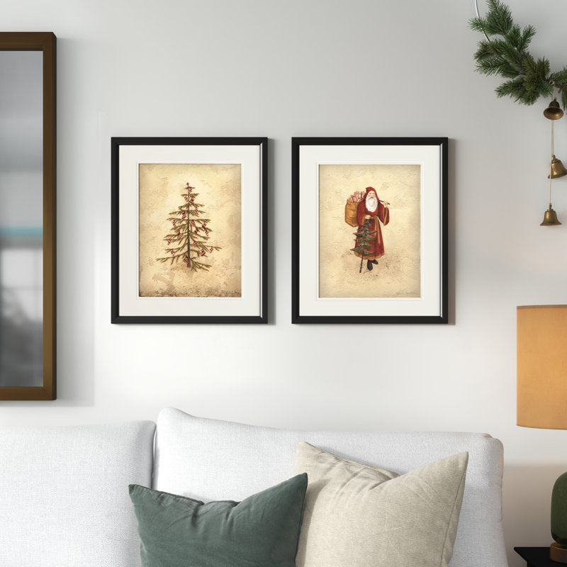  Santa And Tree  2 - Pieces