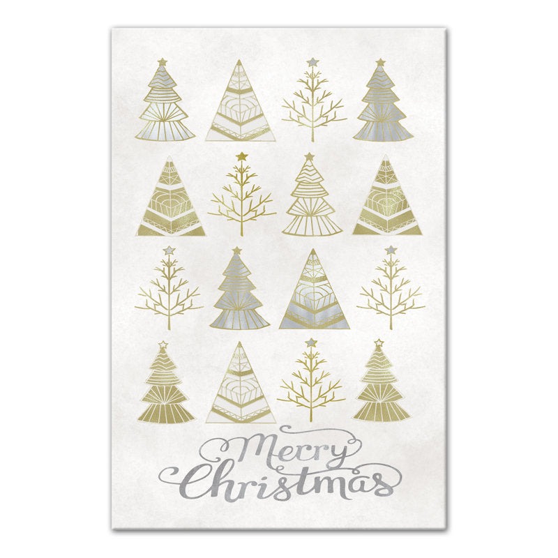  Silver And Gold Christmas Trees 