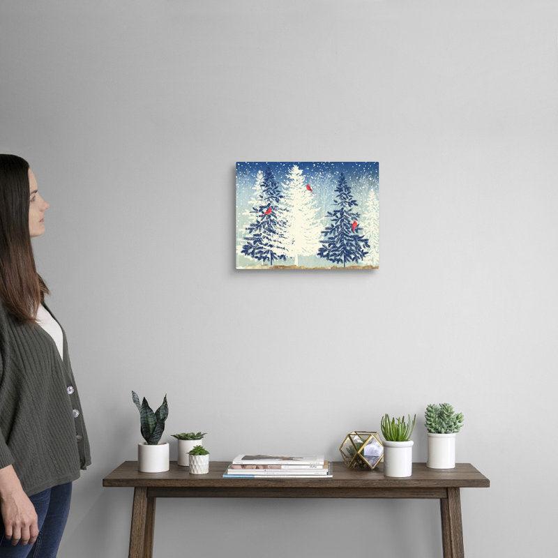 Snow Christmas  Painting Print