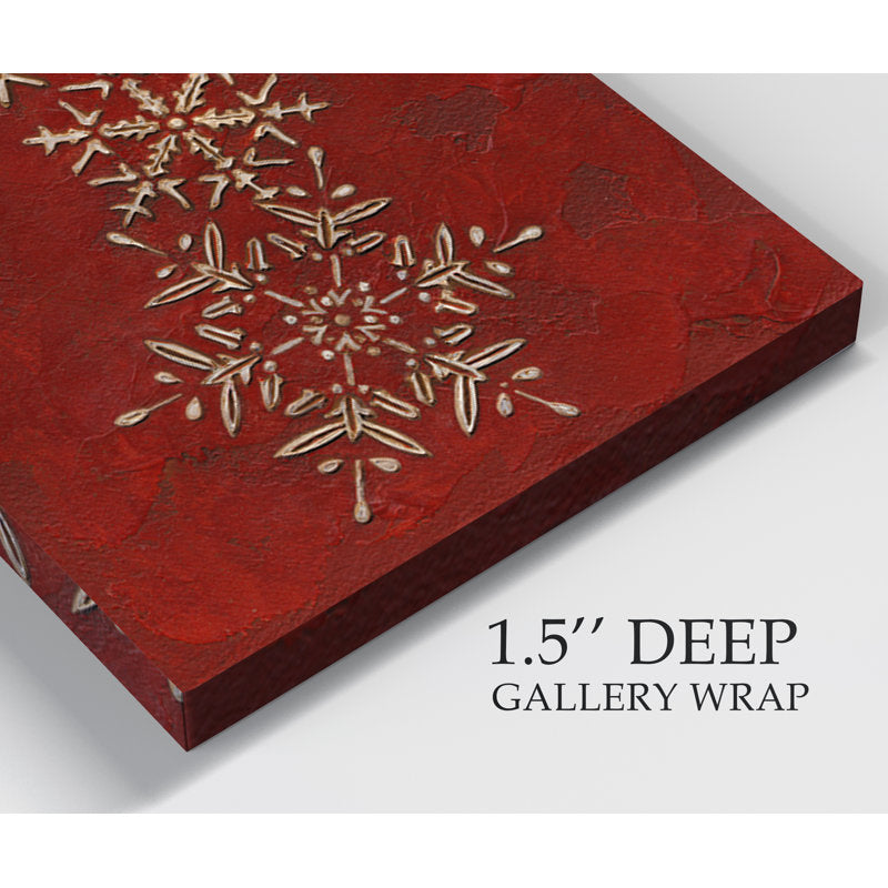 Snowflakes On Red II