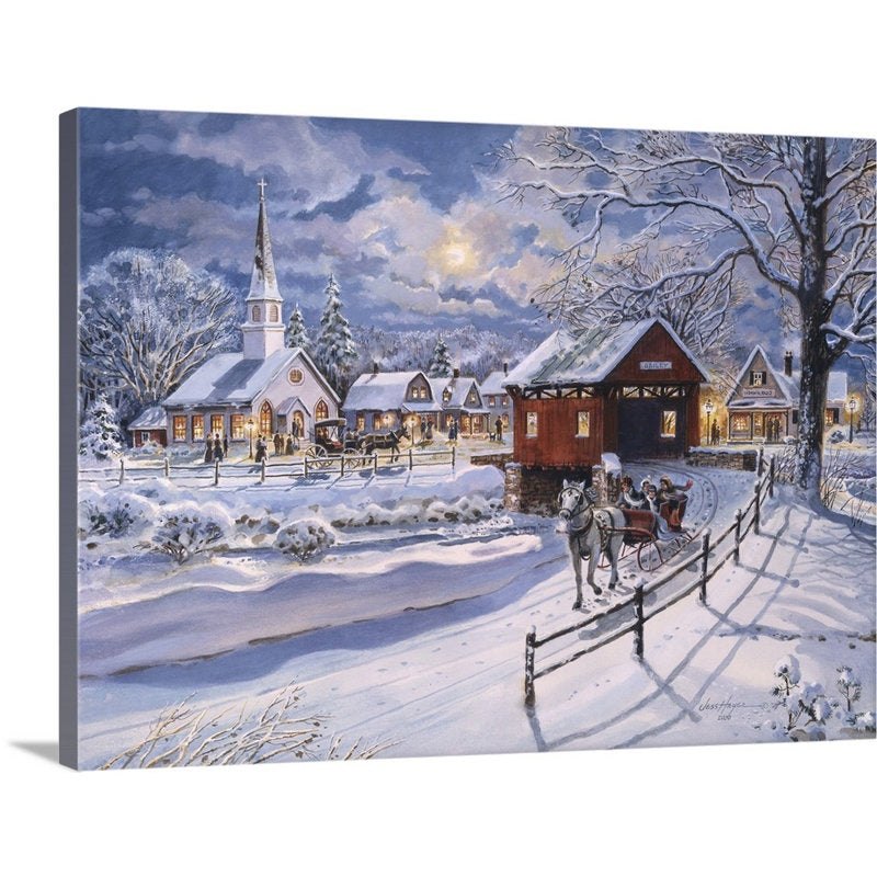 Winter Sleigh  by Jess Hager Painting Print