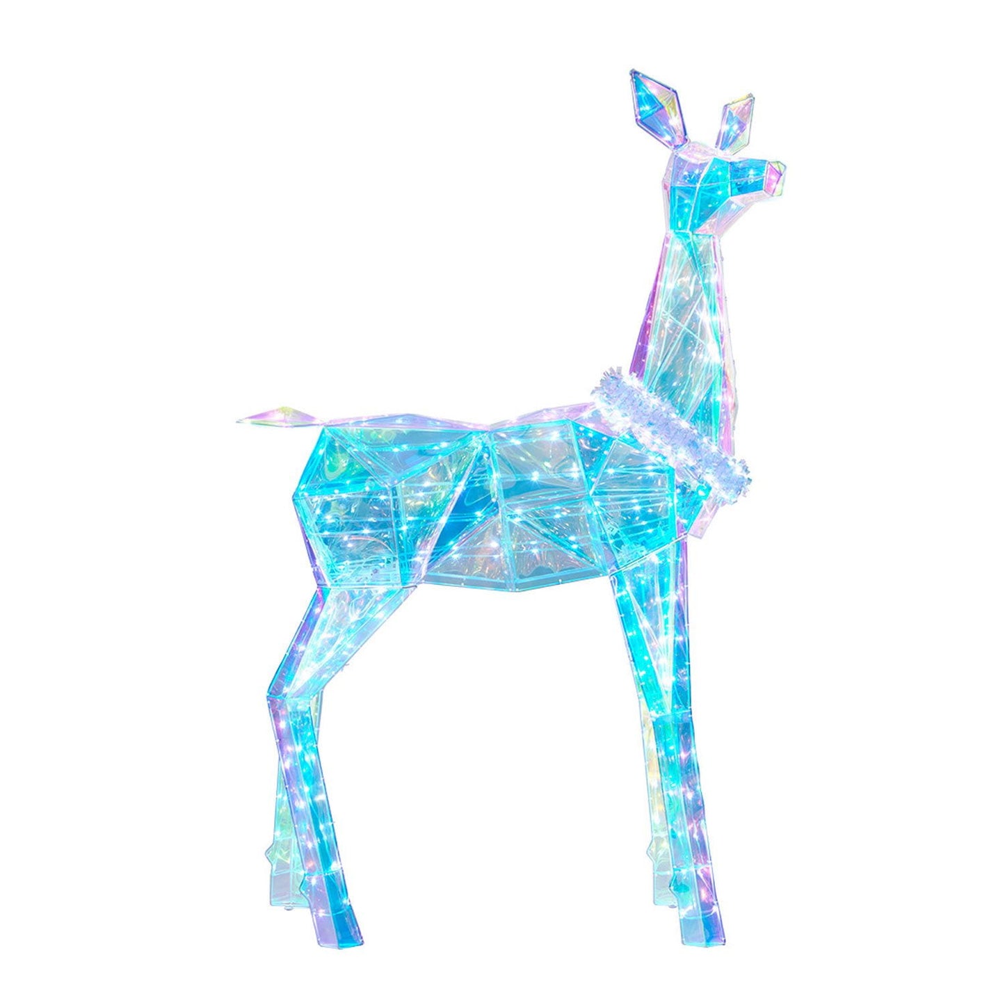 Member's Mark Pre-Lit Prismatic Deer Family, Set of 3 | USA Decoration®