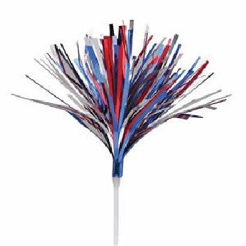 Patriotic Mylar Spray Pick 5-1/2" - 36 Pack