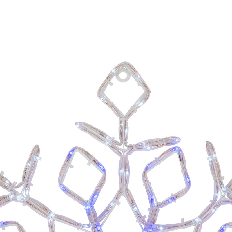 23" Lighted Snowflake with Controller Window Silhouette Christmas Decoration