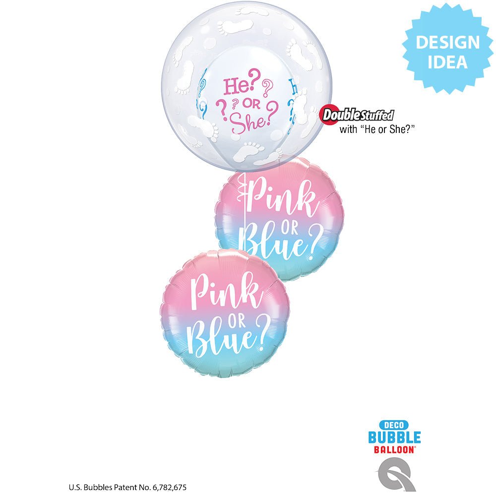 Baby Footprints Deco Bubble Balloon