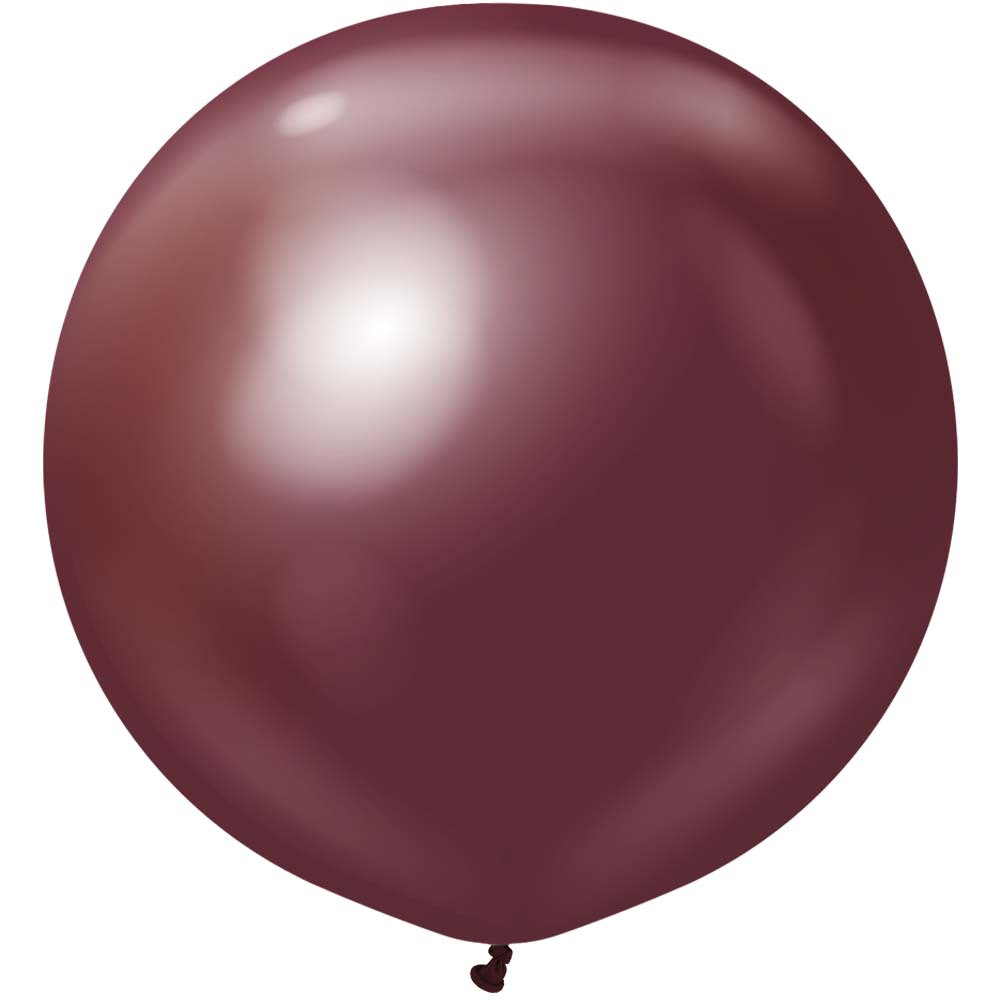 Latex Balloons 24 Inch Kalisan Mirror Burgundy