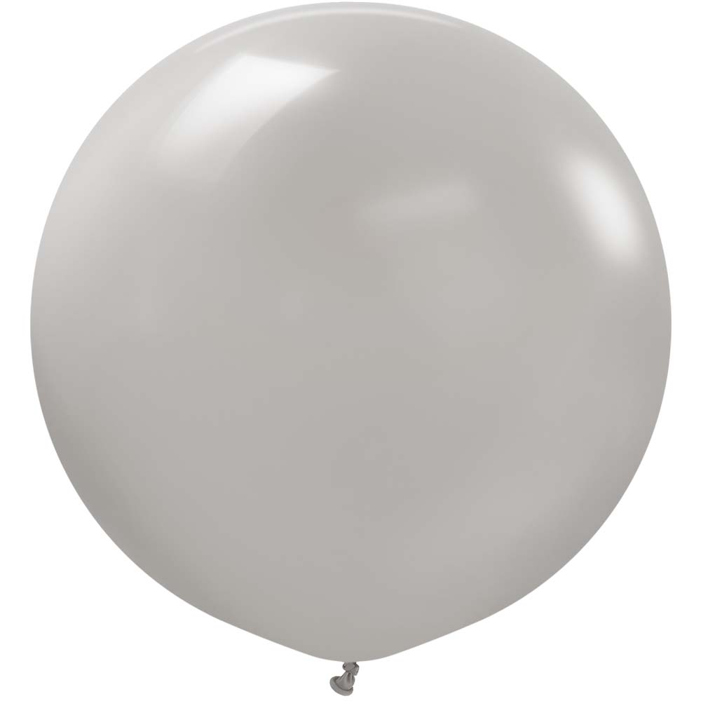 24 Inch Latex Balloons Grey