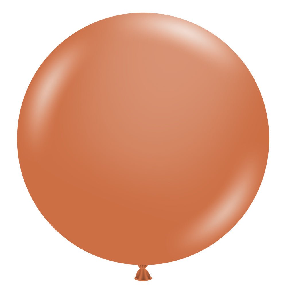 24 Inch Latex Balloons Burnt Orange