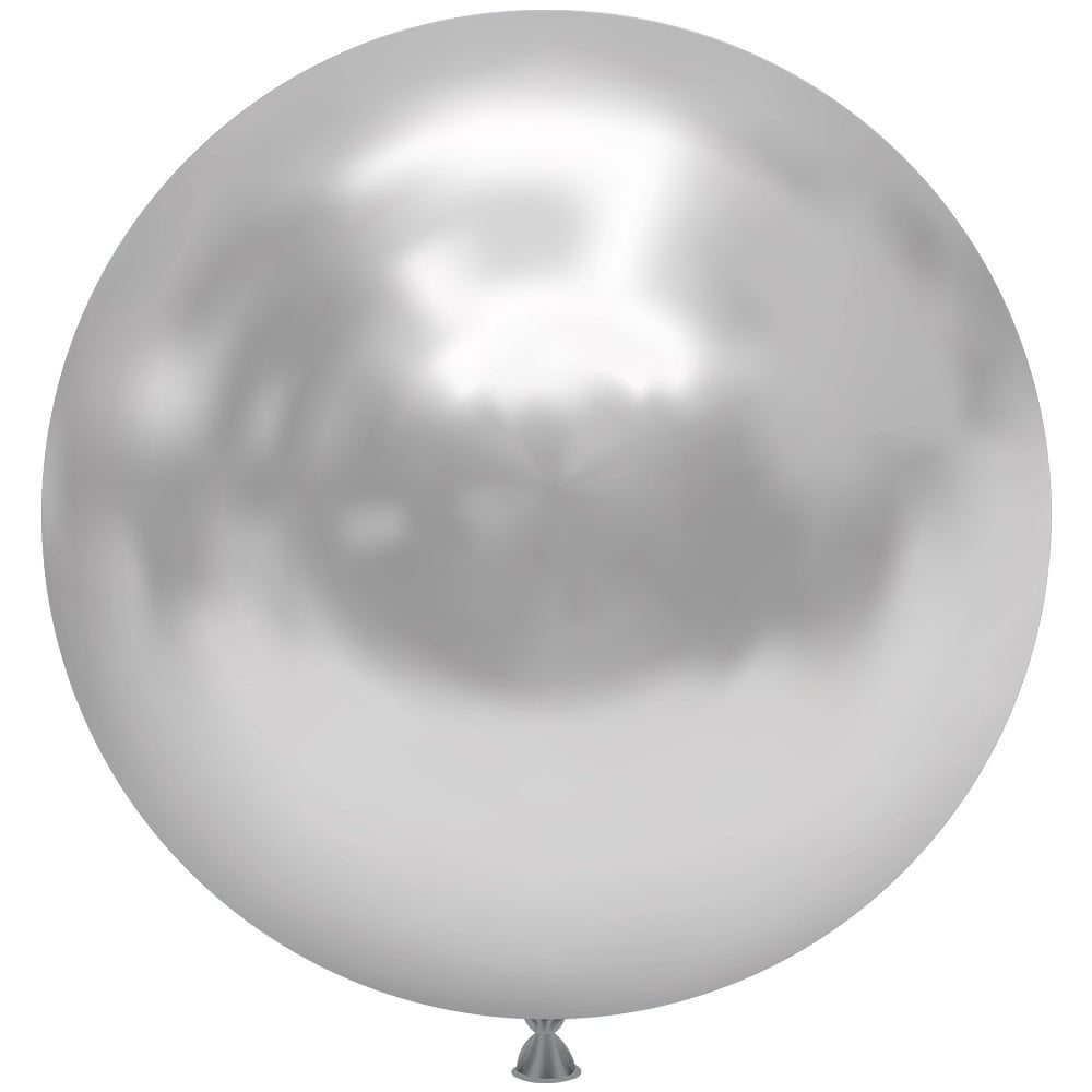 Latex Balloons 24 Inch TUFTEX Effects Silvery