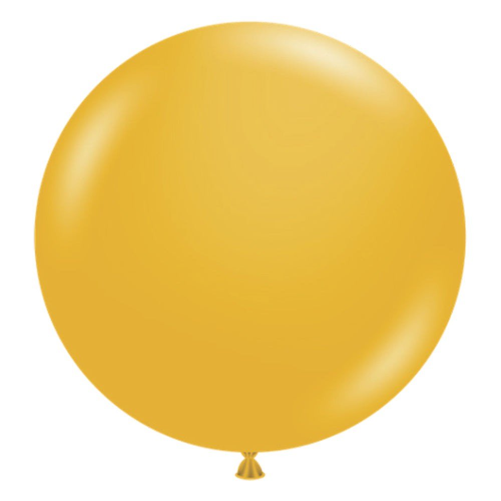 Latex Balloons 24 Inch TUFTEX Mustard