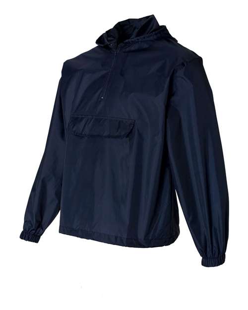 Packable Half-Zip Hooded Pullover Jacket | USA Decoration