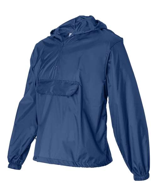 Packable Half-Zip Hooded Pullover Jacket | USA Decoration