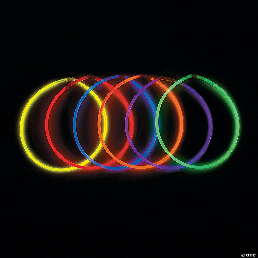 Per Dozen: 22" Glow-in-the-Dark Plastic Necklace Party Pack - 12 Pc. | USA Decoration®