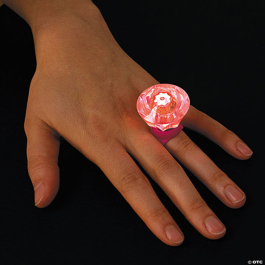 Kids Light-Up Diamond-Shaped Rings - 12 Pc. | USA Decoration®