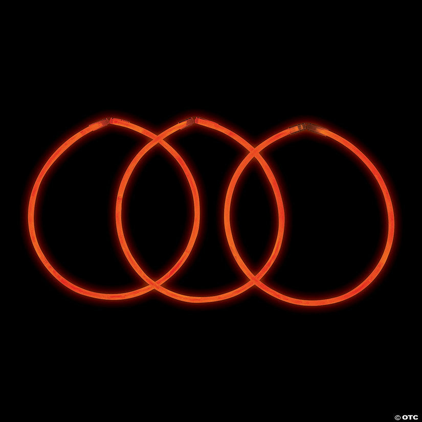 Bulk 50 Pc. Orange Glow Necklaces | USA Decoration®