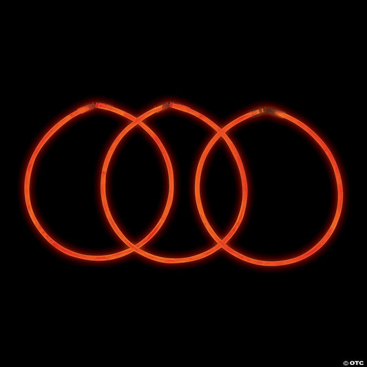 Bulk 50 Pc. Orange Glow Necklaces | USA Decoration®