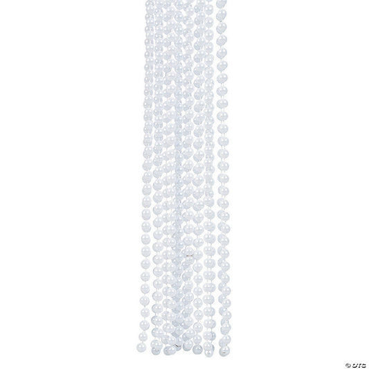 Per Dozen: 35" Pearl-Look Plastic Beaded Necklaces - 12 Pc. | USA Decoration®
