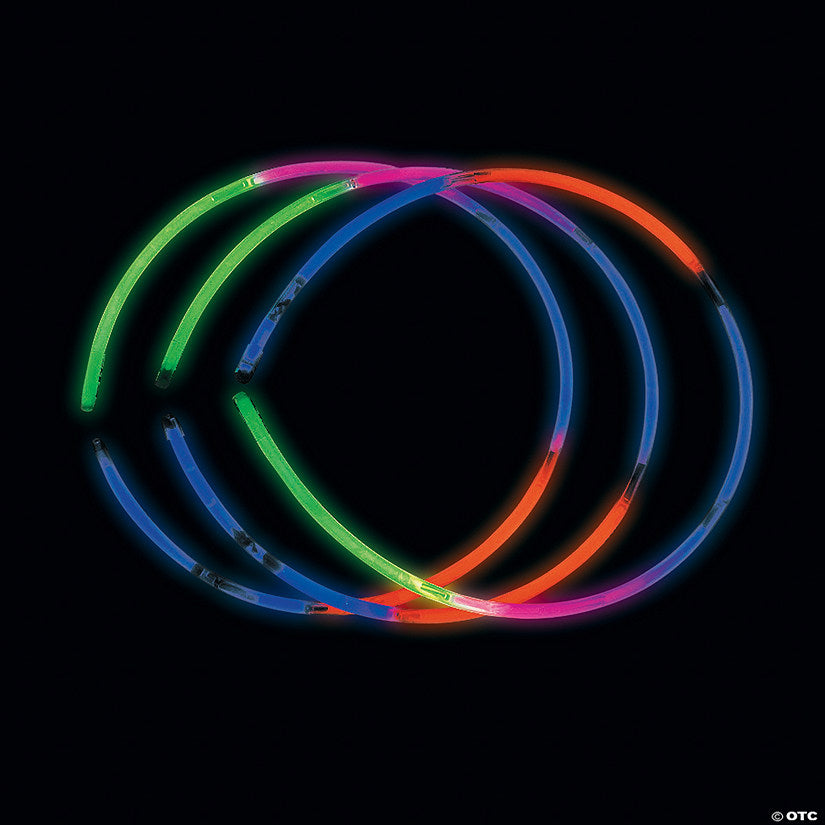 Bulk 50 Pc. Five-Color Glow Necklaces | USA Decoration®