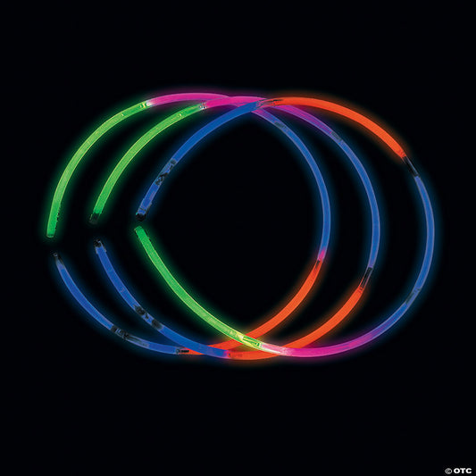 Bulk 50 Pc. Five-Color Glow Necklaces | USA Decoration®
