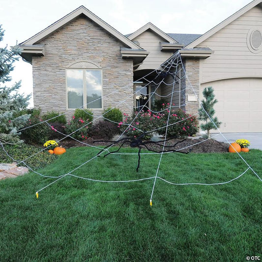 24' Light-Up Spider Web with 210 LEDS