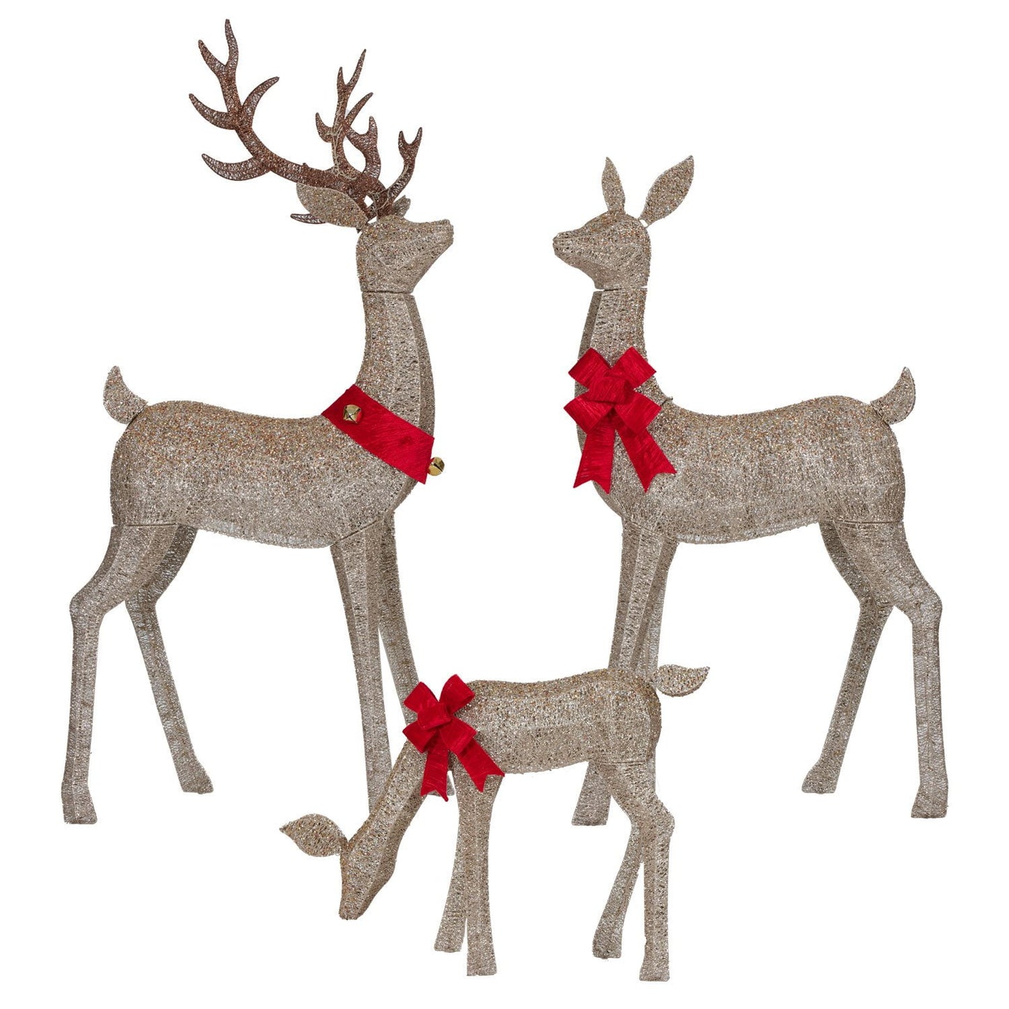 Member's Mark Pre-Lit Animated Deer Family, Set of 3 | USA Decoration®