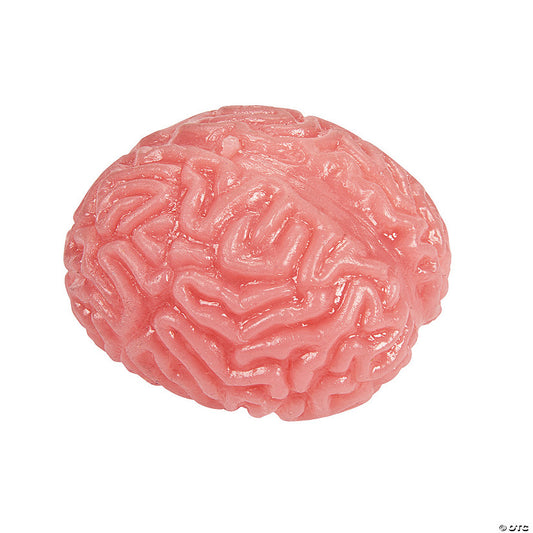 Per Dozen: 2 3/4" Brain-Shaped Pink Rubber Splat Balls - 12 Pc. | USA Decoration®