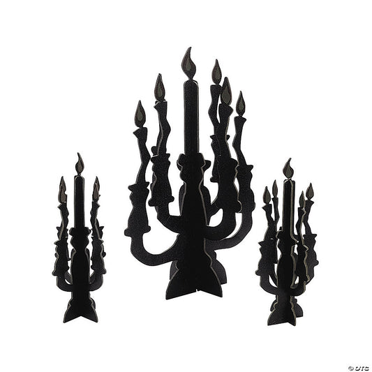 Candelabra Centerpieces with Glow-in-the-Dark Flames - 3 Pc. | USA Decoration®