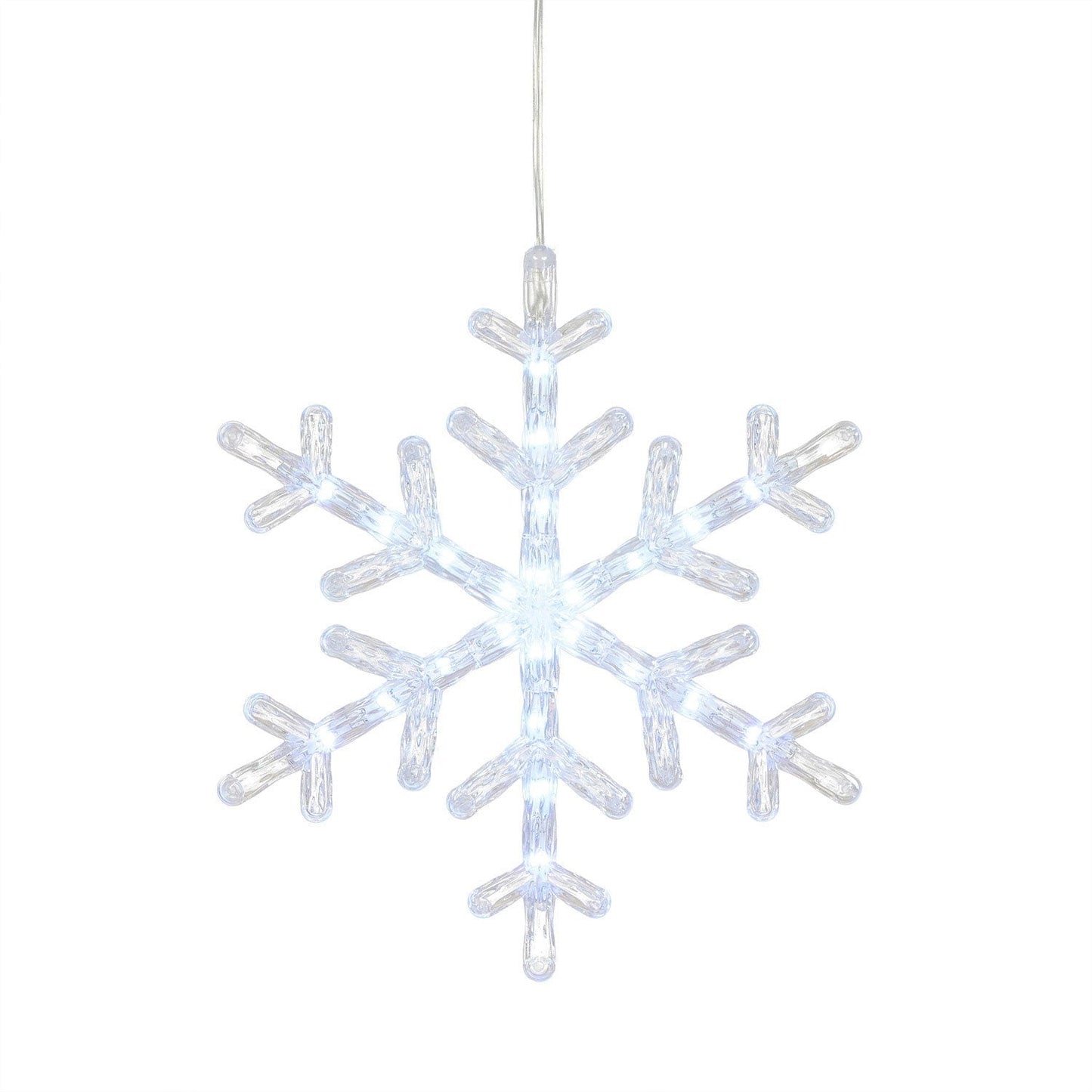 Member's Mark 10ct LED Snowflake Lights, 18' Lighted Length | USA Decoration®