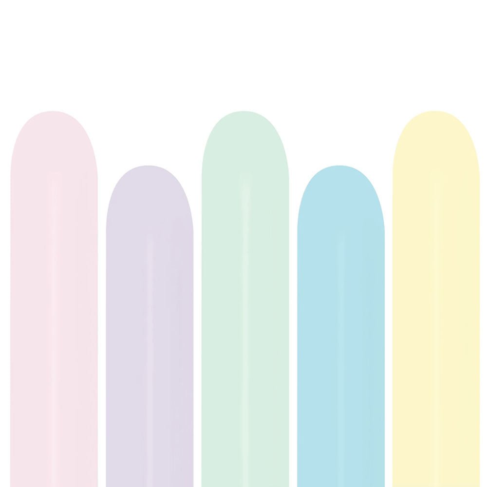 Balloon Animals 260S Assorted Pastel Matte