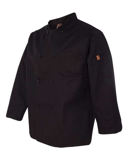 Black Traditional Chef Coat | USA Decoration